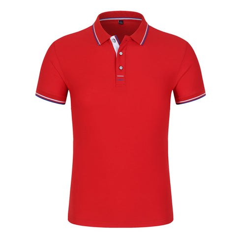 Unisex Short Sleeve Blank Spandex Cotton Polo Shirt